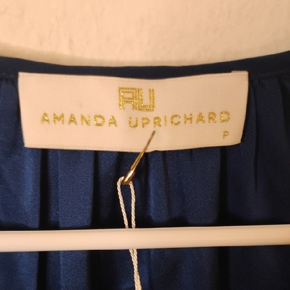 Amanda Uprichard Deep Blue Long Sleeve Dress - Picture 2 of 8